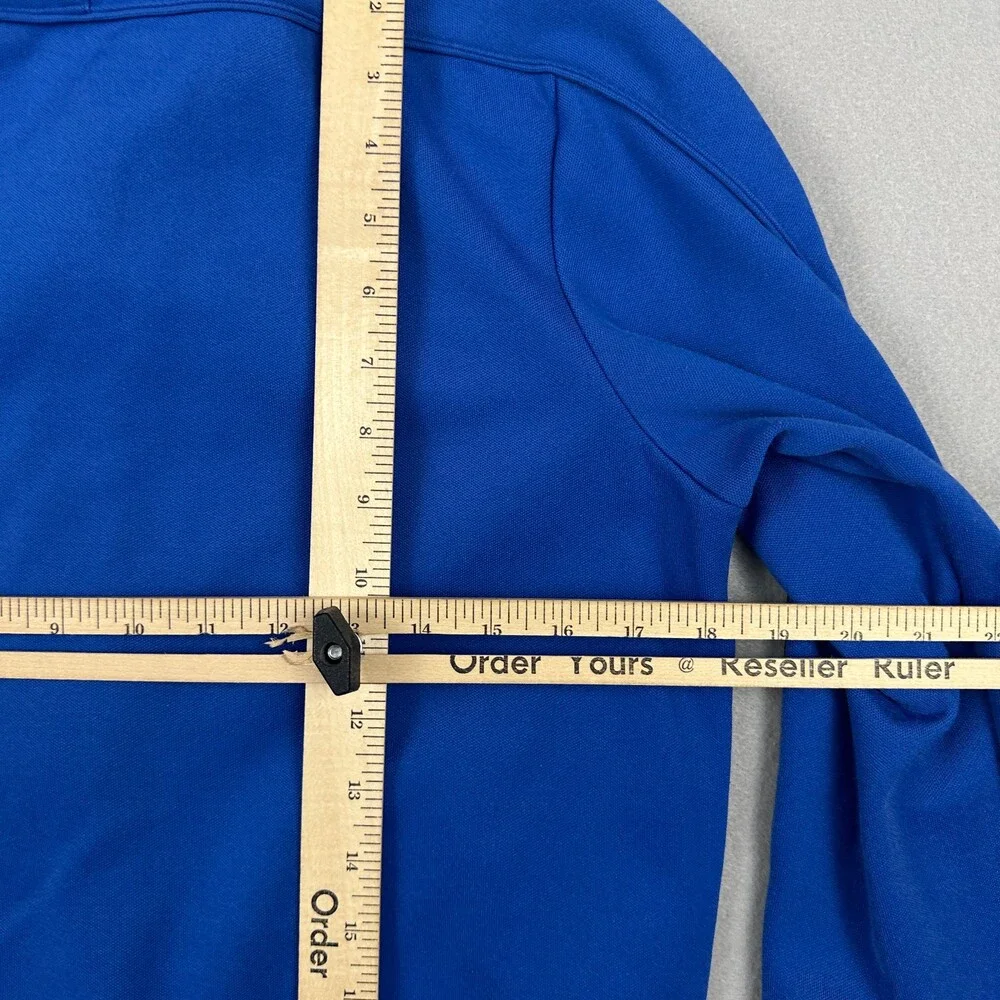 Nike Golf Sport Jacket Men Small Blue Black Solid Full Zip Logo Dri Fit S